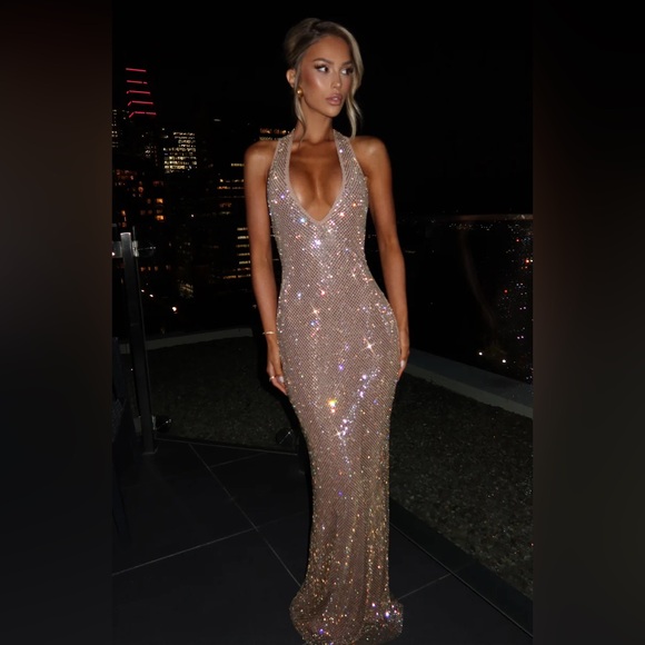 Babyboo Fashion Dresses & Skirts - Babyboo Starla Gold Maxi Dress